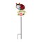 Accent Plus Home Decorative Metal Thermometer Garden Stake - Ladybug